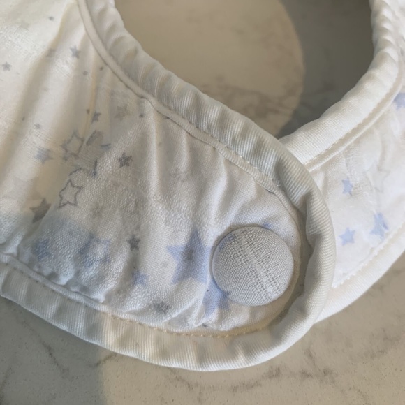 Dior Baby bib blue stars with Terry cloth back - Picture 4 of 10
